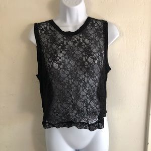 Victoria’s Secret lace front crop top